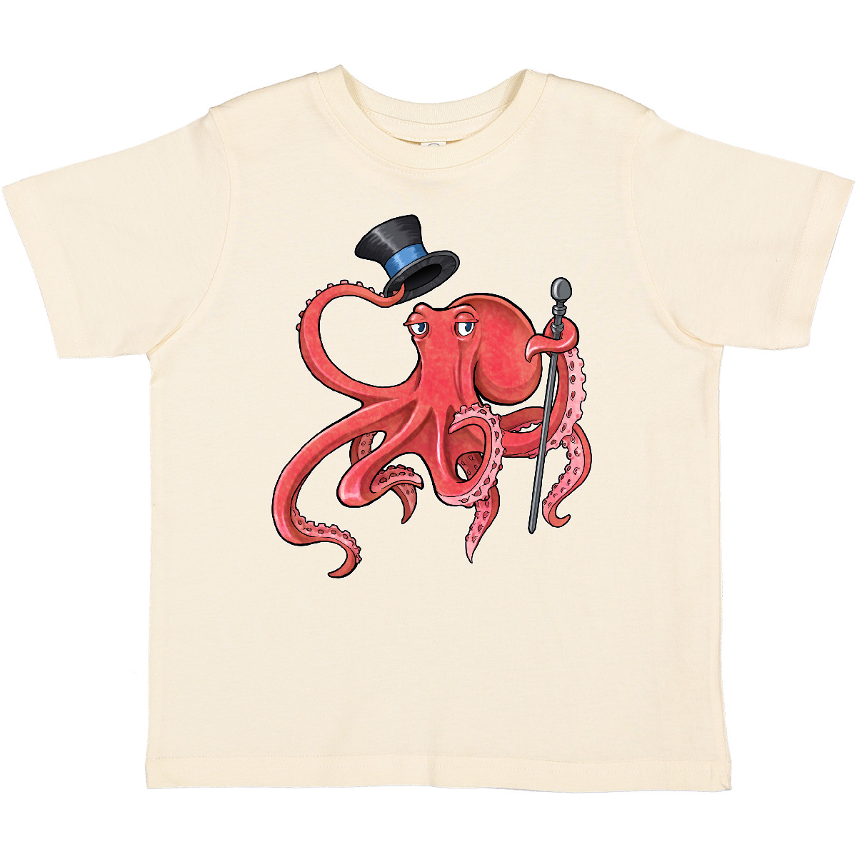 Inktastic Formal Octopus With Top Hat And Cane Toddler T-Shirt Animals Dapper - Picture 10 of 14