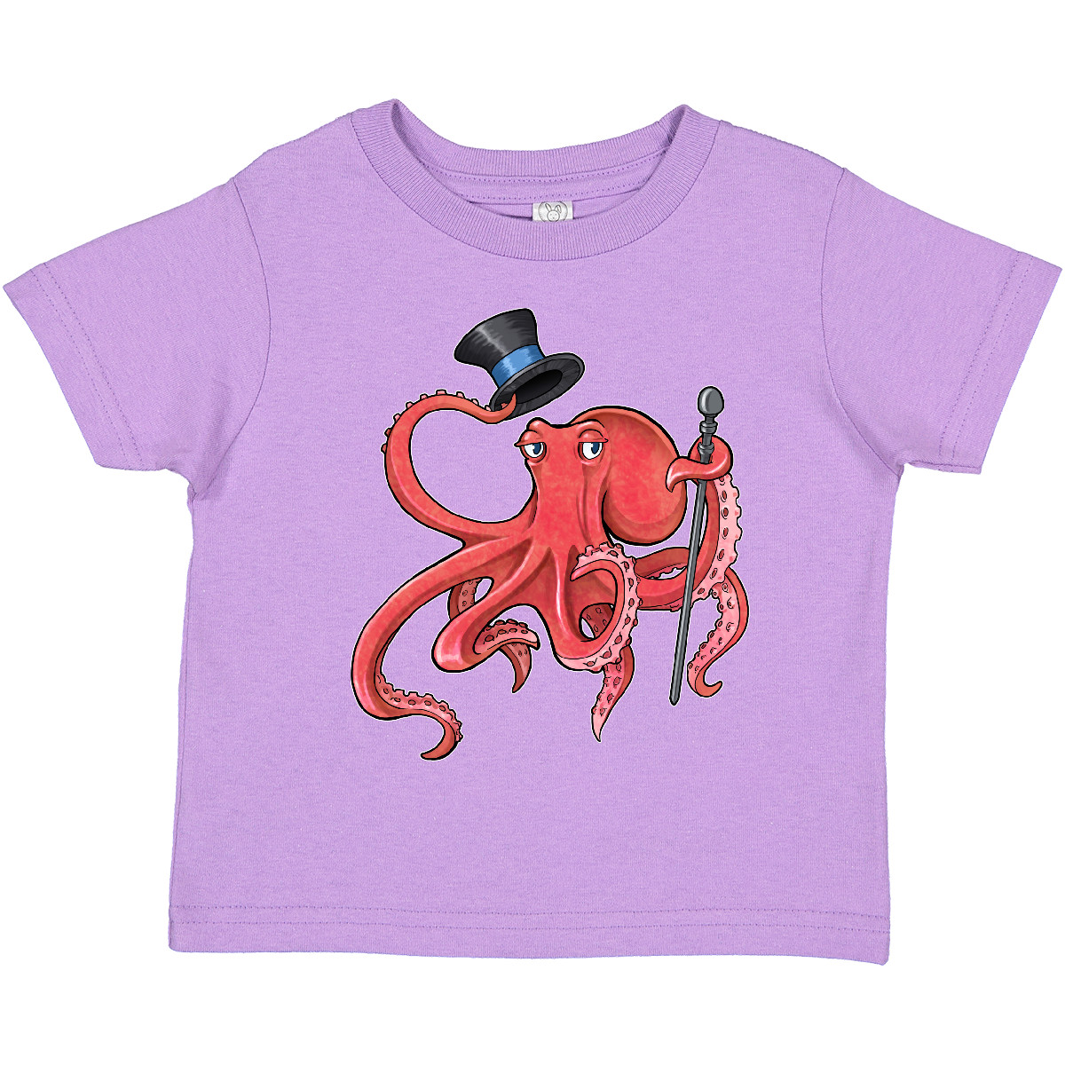 Inktastic Formal Octopus With Top Hat And Cane Toddler T-Shirt Animals Dapper - Picture 9 of 14