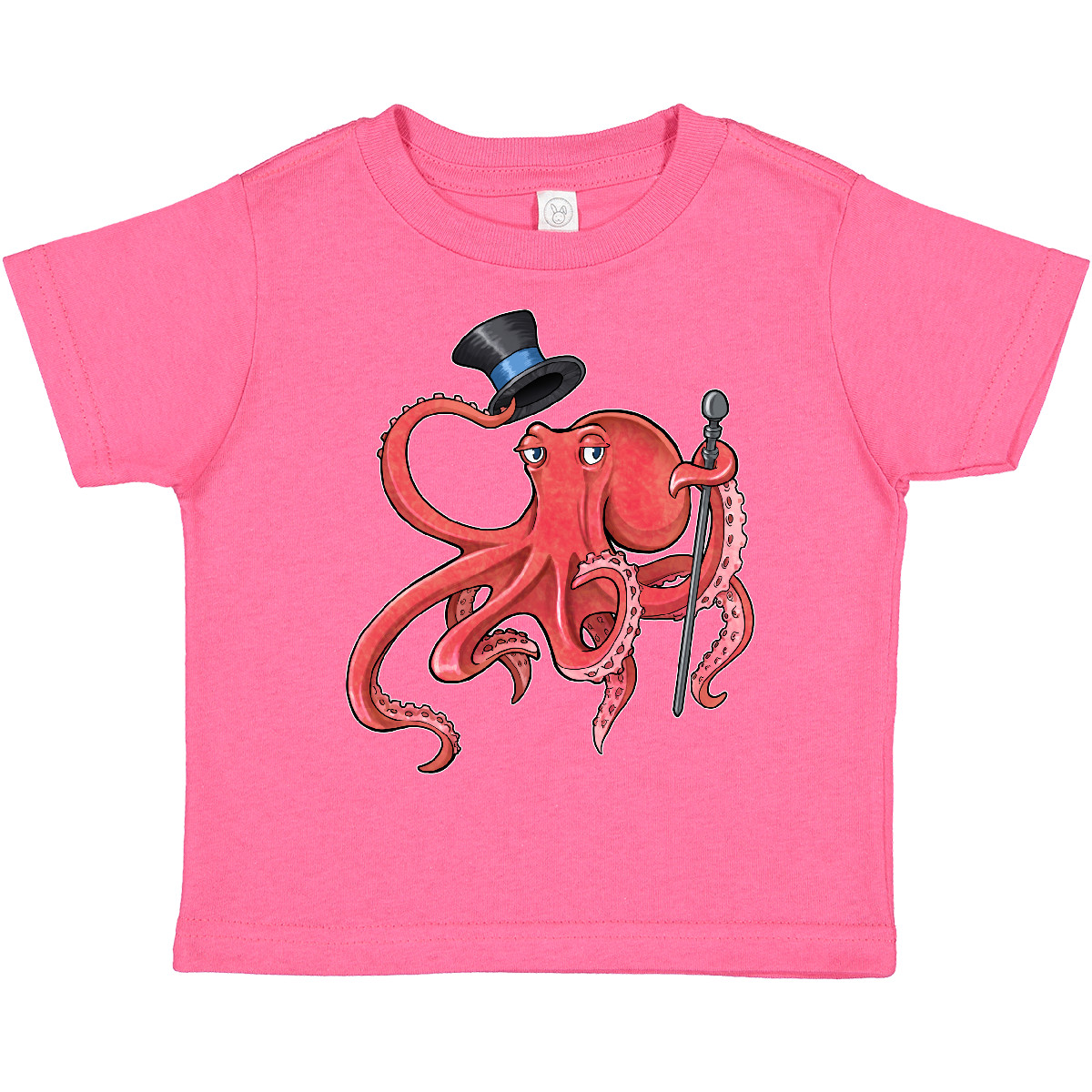 Inktastic Formal Octopus With Top Hat And Cane Toddler T-Shirt Animals Dapper - Picture 7 of 14