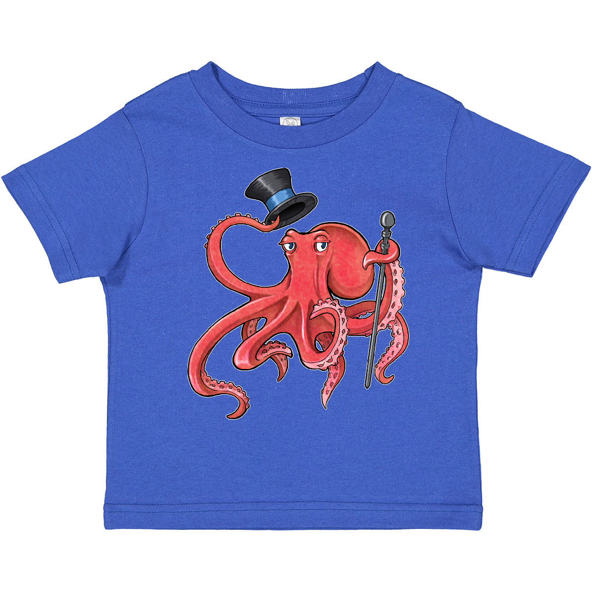 Inktastic Formal Octopus With Top Hat And Cane Toddler T-Shirt Animals Dapper - Picture 12 of 14