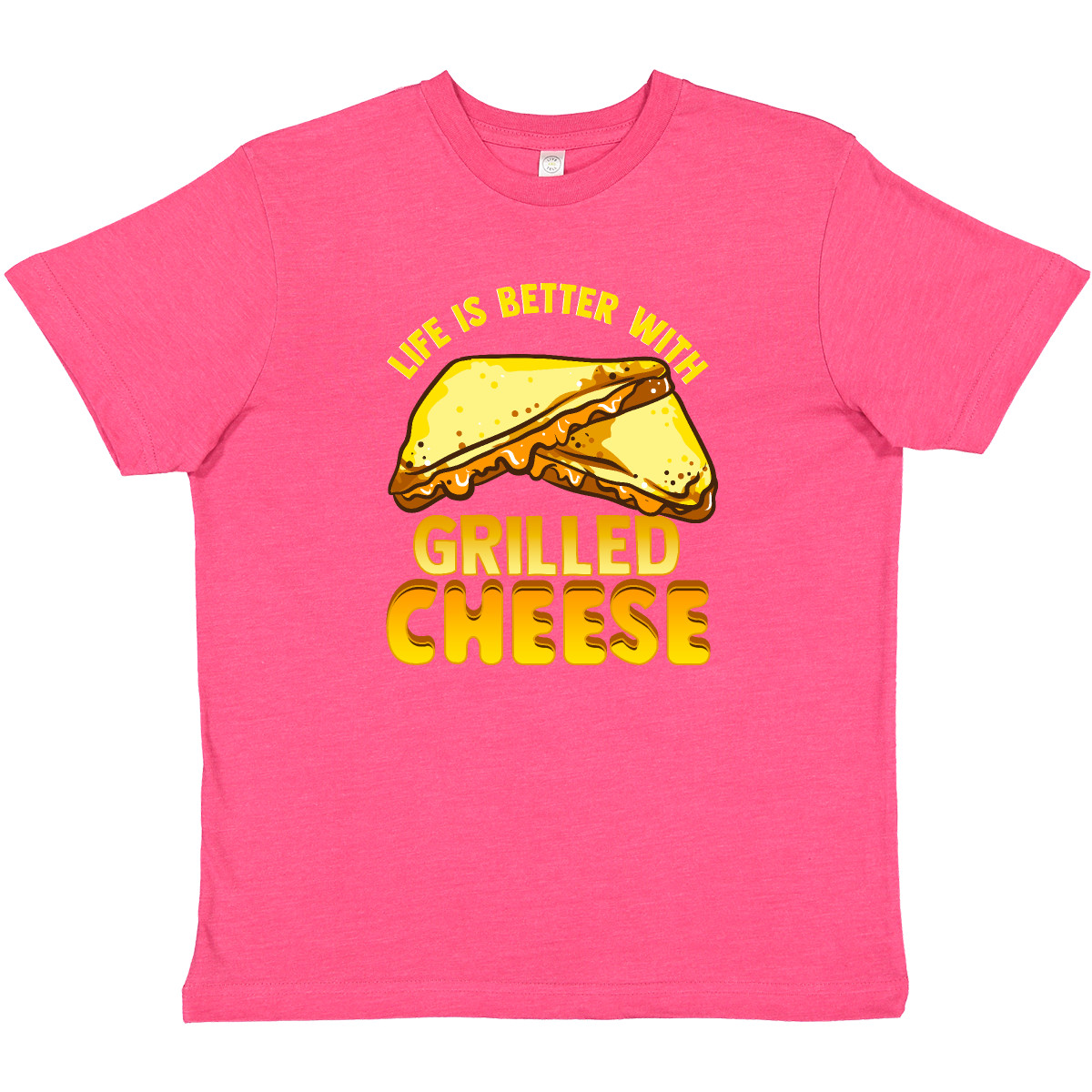 Inktastic Life Is Better With Grilled Cheese Youth T-Shirt Sandwiches Food Tee - Picture 7 of 8
