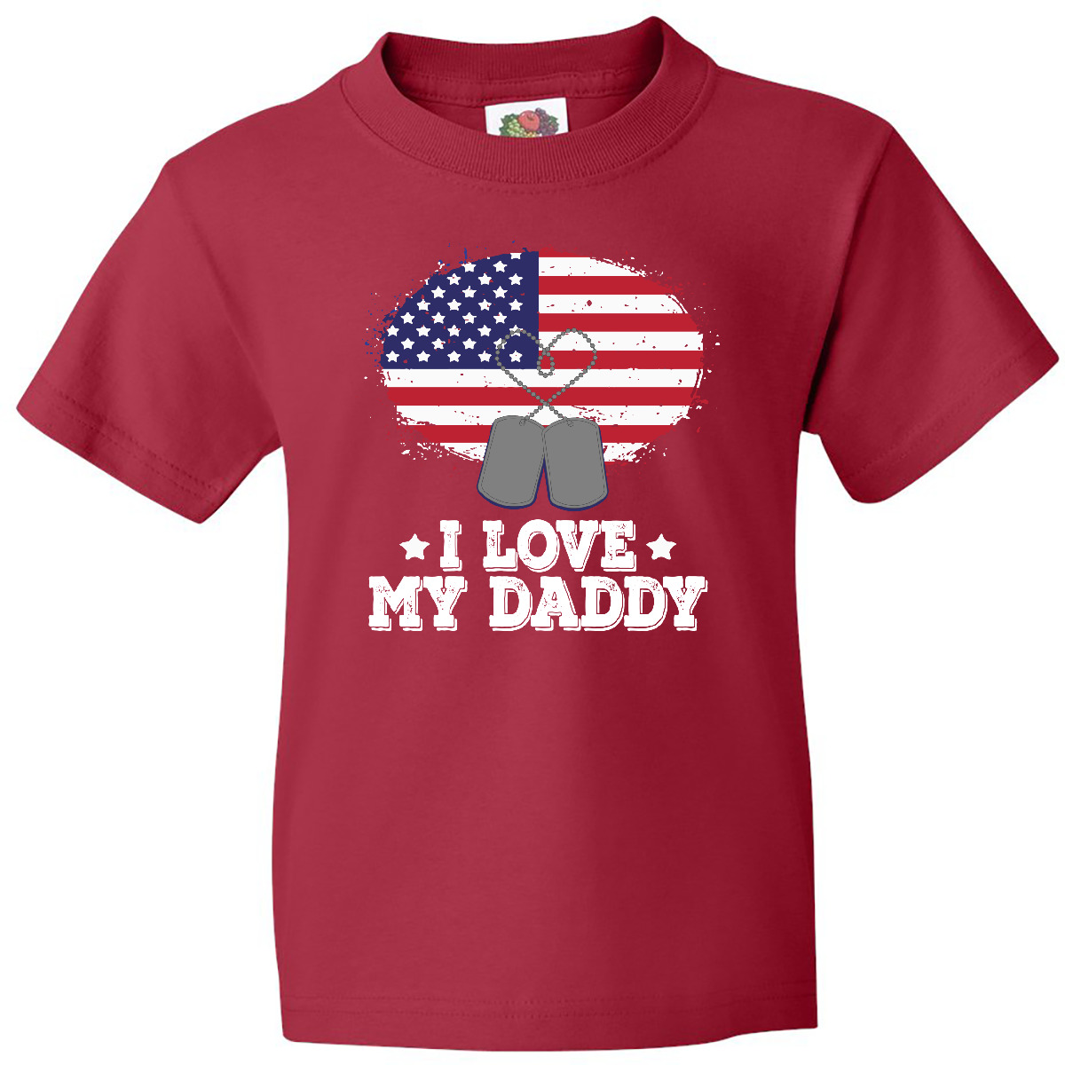 Inktastic I Love My Daddy Military Son Daughter Youth T-Shirt Dad Soldier Childs - Picture 7 of 9