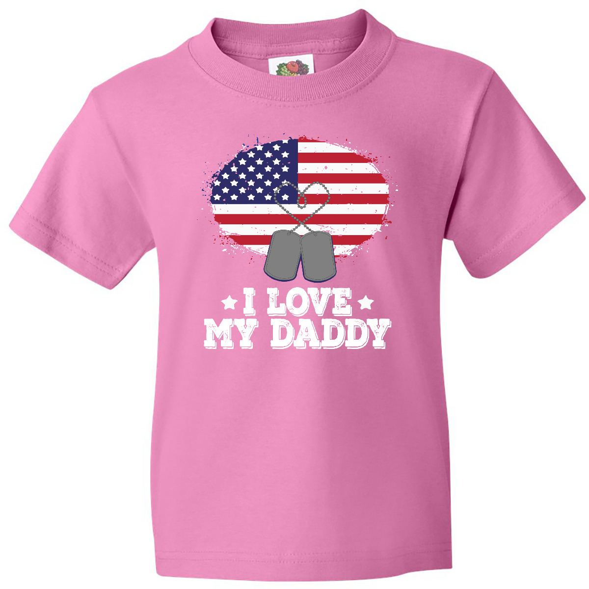 Inktastic I Love My Daddy Military Son Daughter Youth T-Shirt Dad Soldier Childs - Picture 2 of 9