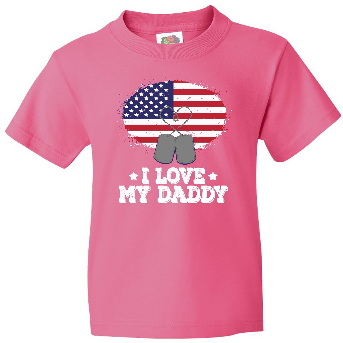 Inktastic I Love My Daddy Military Son Daughter Youth T-Shirt Dad Soldier Childs - Picture 5 of 9
