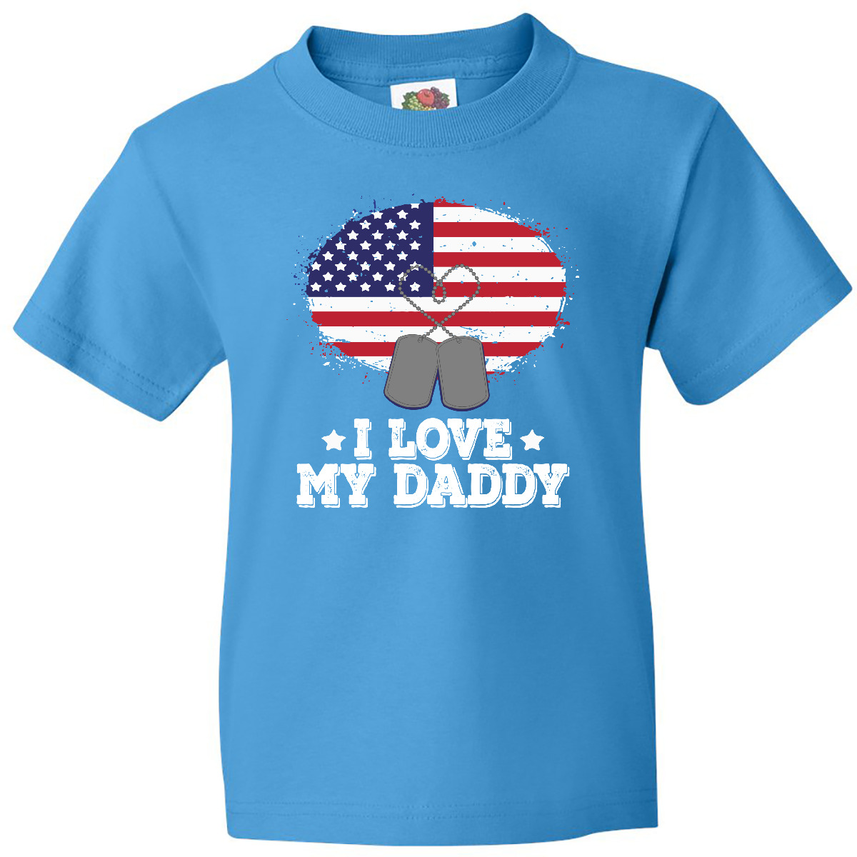 Inktastic I Love My Daddy Military Son Daughter Youth T-Shirt Dad Soldier Childs - Picture 6 of 9