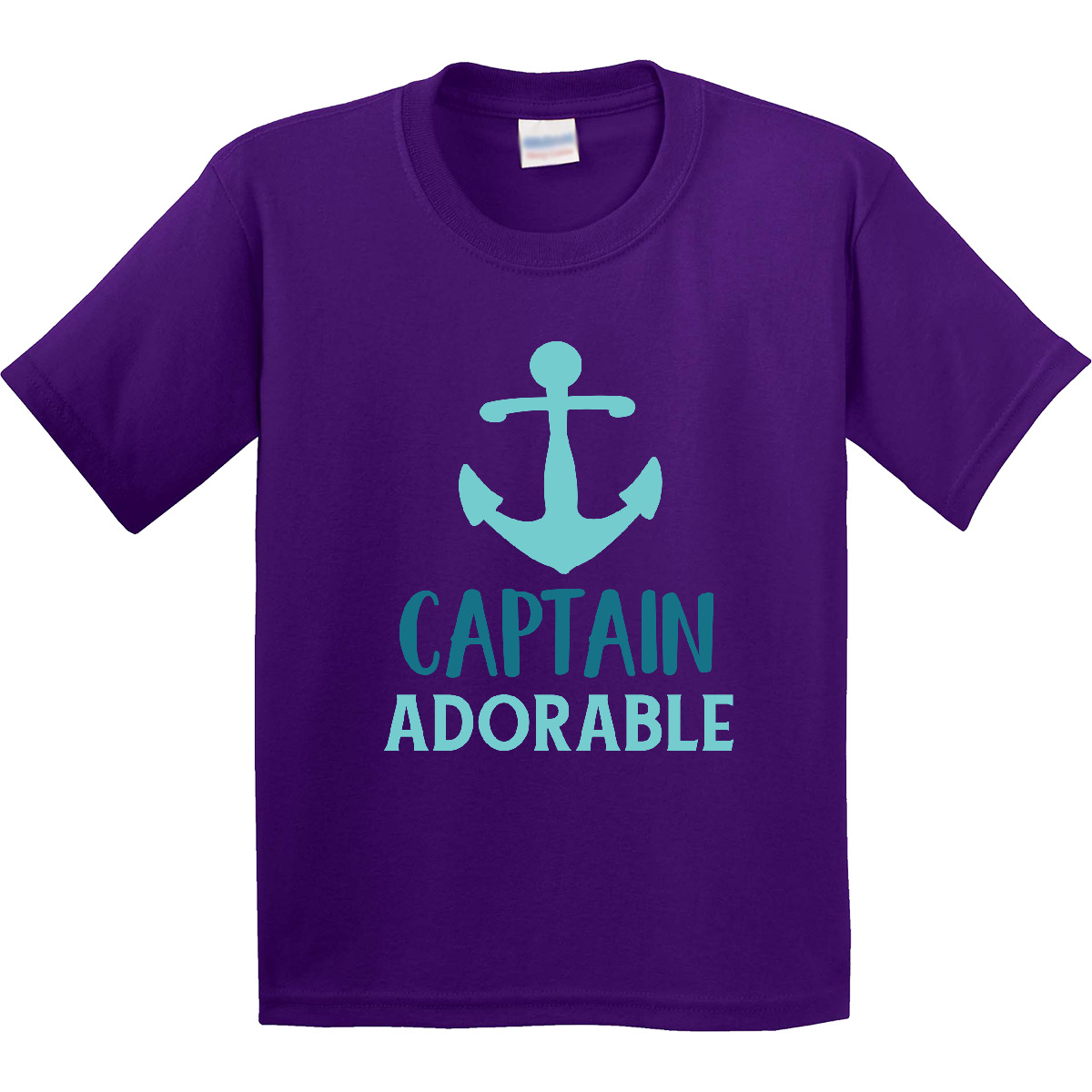 Inktastic Captain Adorable, Boat Anchor, Sailor, Sailing Youth T-Shirt Ship Sea - Picture 7 of 10