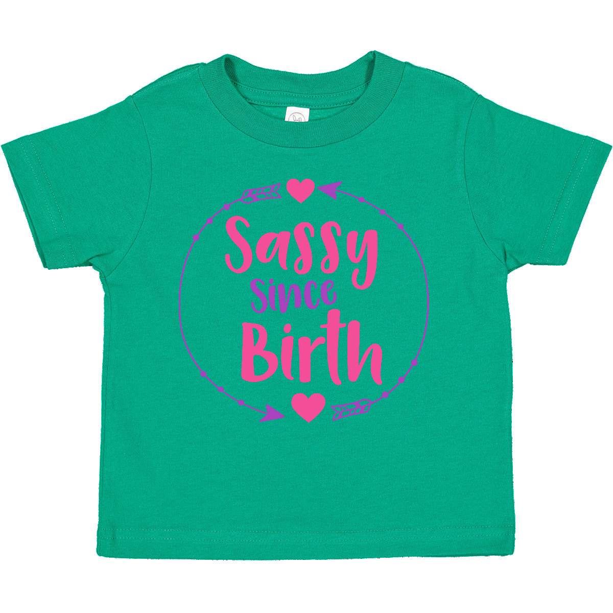 Inktastic Sassy Since Birth, Sassy, Sassy Girl, Arrow, Hearts Toddler T-Shirt - Picture 7 of 15