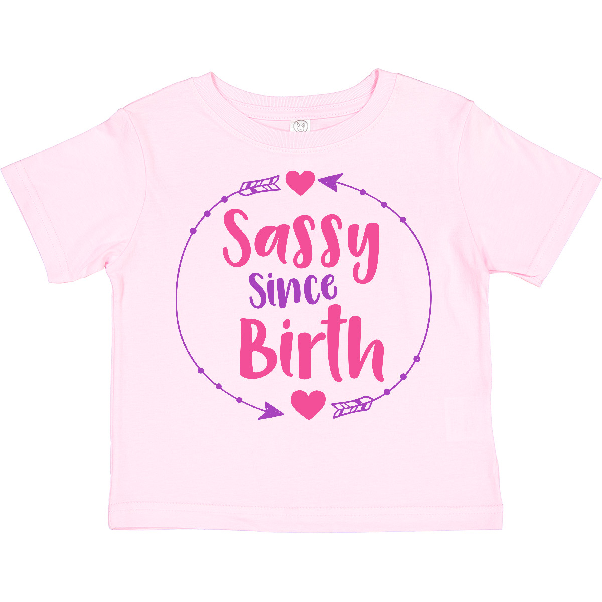 Inktastic Sassy Since Birth, Sassy, Sassy Girl, Arrow, Hearts Toddler T-Shirt - Picture 11 of 15
