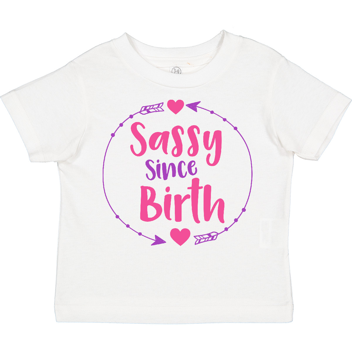 Inktastic Sassy Since Birth, Sassy, Sassy Girl, Arrow, Hearts Toddler T-Shirt - Picture 14 of 15