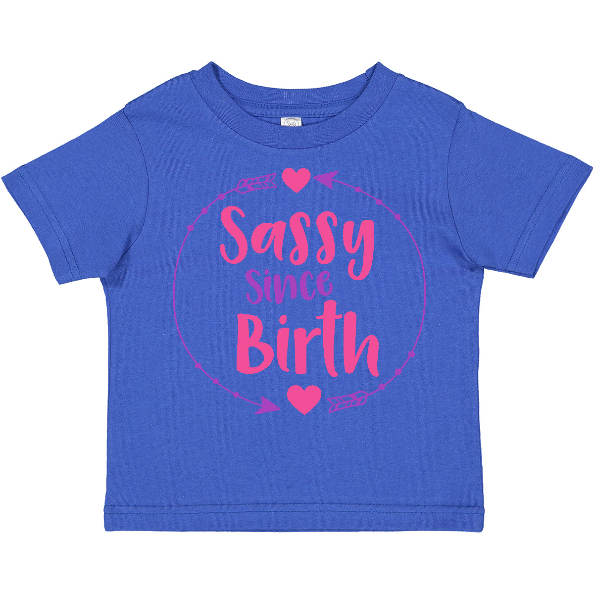 Inktastic Sassy Since Birth, Sassy, Sassy Girl, Arrow, Hearts Toddler T-Shirt - Picture 13 of 15