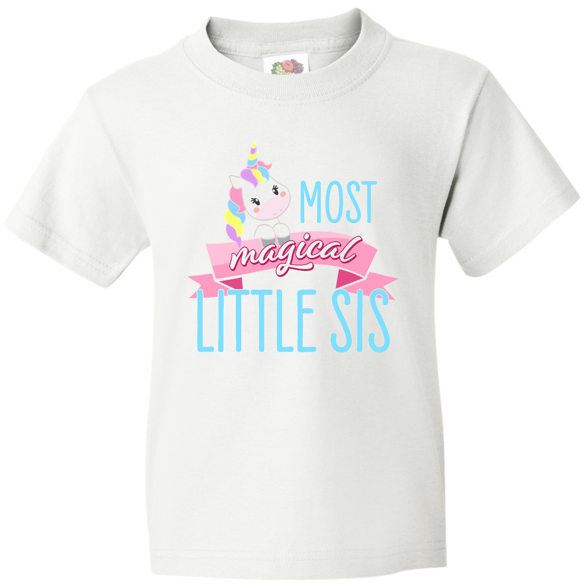 Inktastic Most Magical Little Sis- Cute Unicorn Youth T-Shirt Children Unicorns - Picture 8 of 8