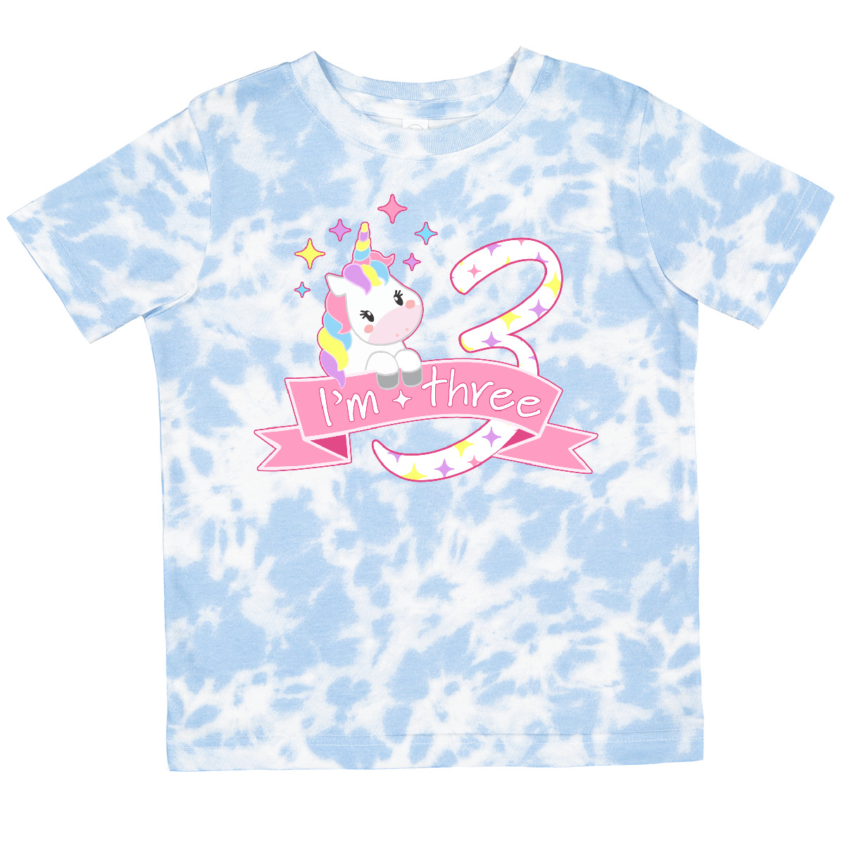T-Shirt Inktastic Ich bin drei - süßes Einhorn 3. Geburtstag Kleinkind Geburtstage 3 - Bild 7 von 7