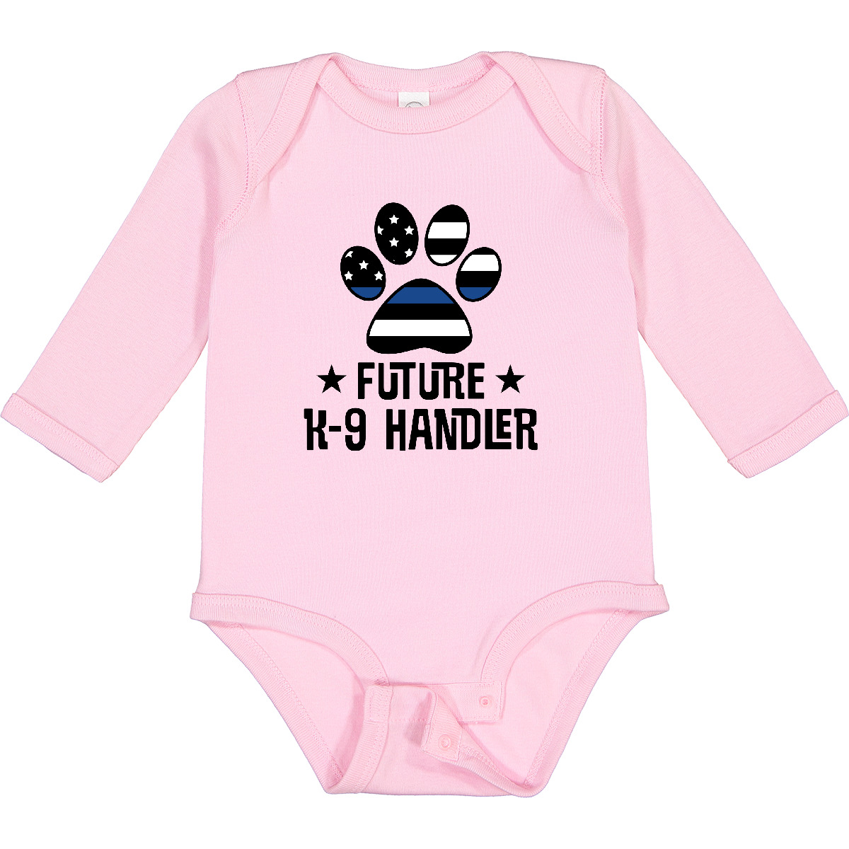 Inktastic Police Law Enforcement Future K-9 Handler Long Sleeve Creeper Officer - Bild 7 von 8