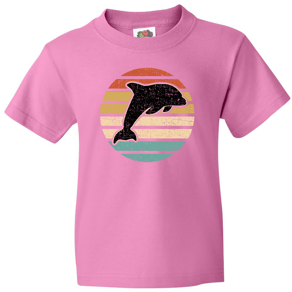Inktastic Dolphin Cute Beach And Vacation Youth T-Shirt Sea Fish Spring Break - Picture 2 of 11