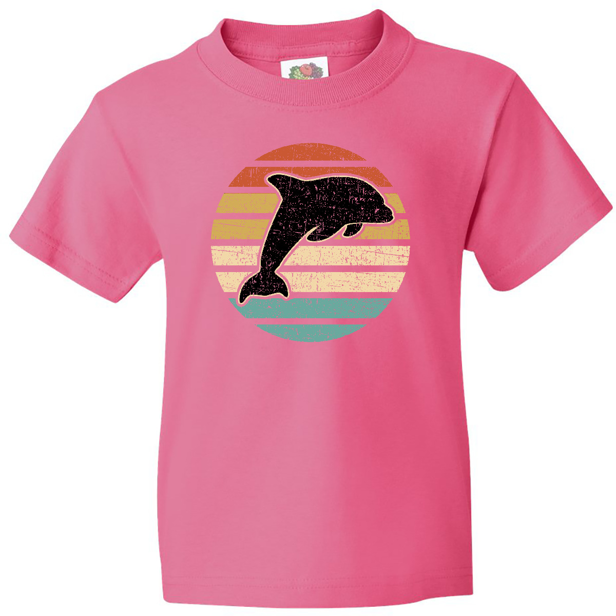 Inktastic Dolphin Cute Beach And Vacation Youth T-Shirt Sea Fish Spring Break - Picture 6 of 11