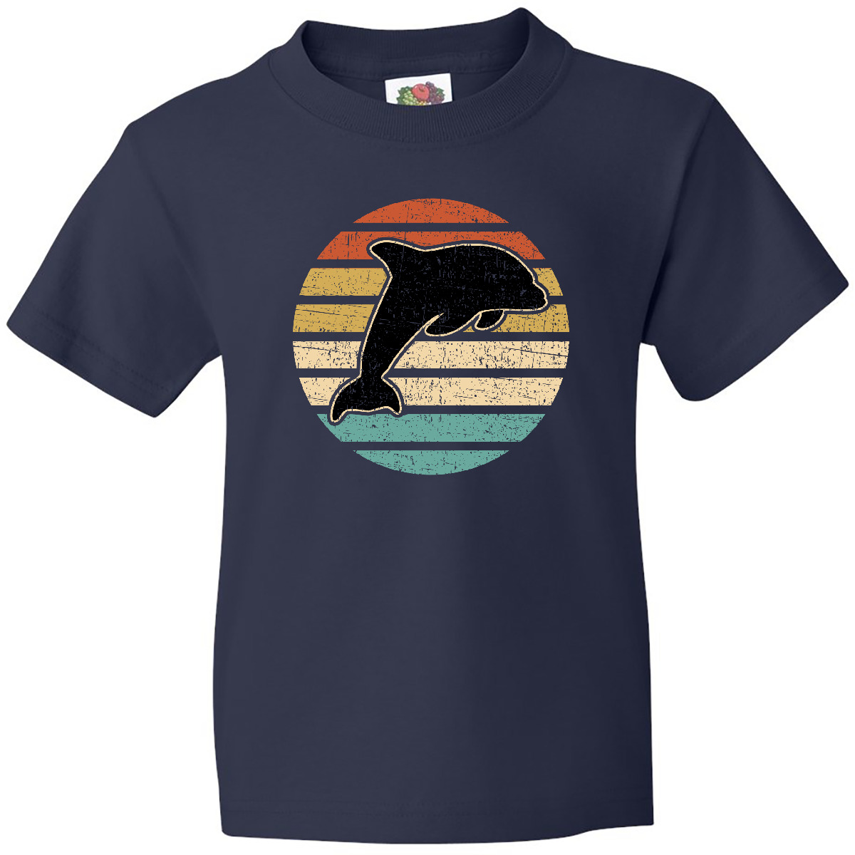 Inktastic Dolphin Cute Beach And Vacation Youth T-Shirt Sea Fish Spring Break - Picture 5 of 11