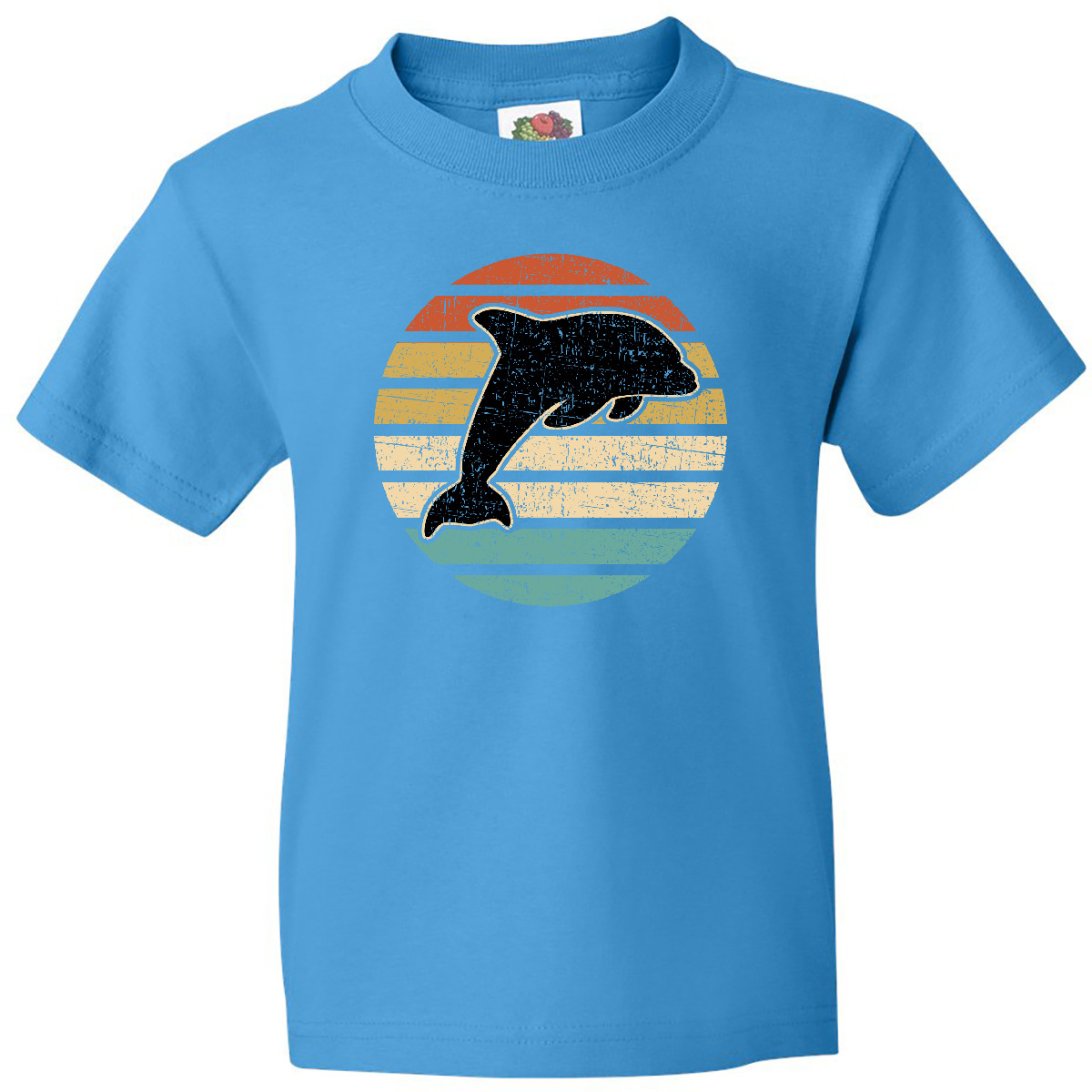 Inktastic Dolphin Cute Beach And Vacation Youth T-Shirt Sea Fish Spring Break - Picture 7 of 11