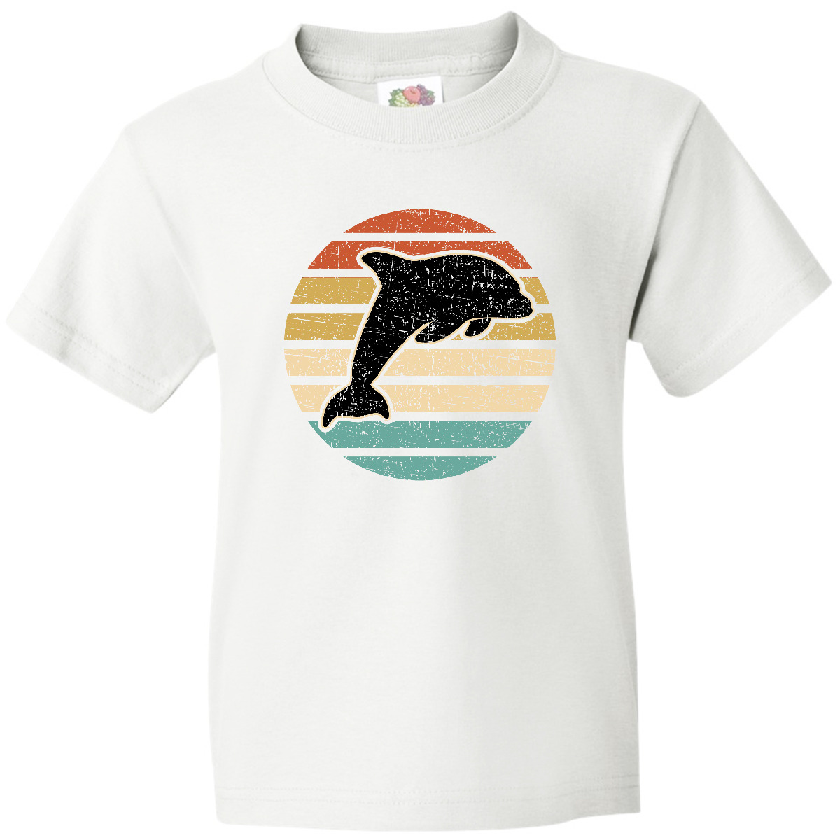 Inktastic Dolphin Cute Beach And Vacation Youth T-Shirt Sea Fish Spring Break - Picture 11 of 11