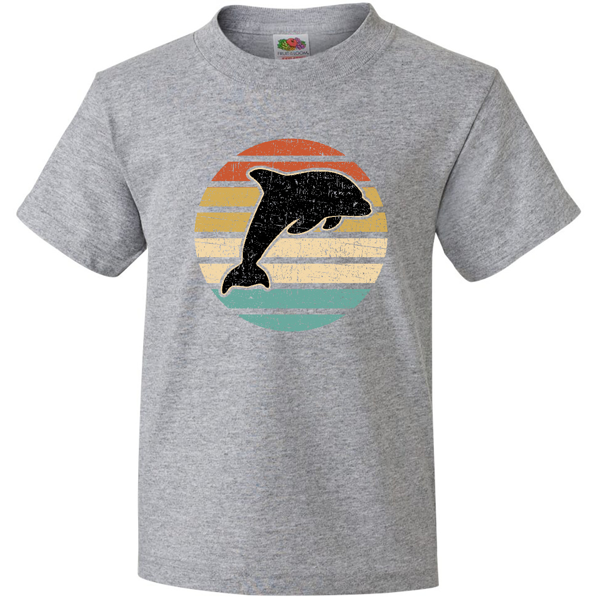 Inktastic Dolphin Cute Beach And Vacation Youth T-Shirt Sea Fish Spring Break - Picture 4 of 11