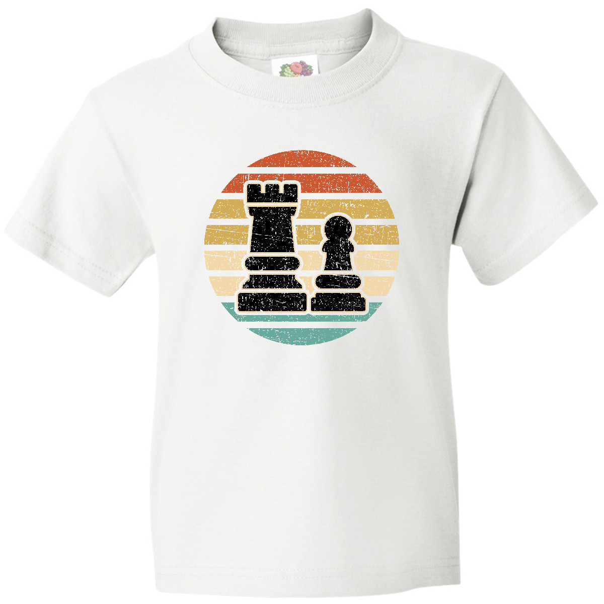 Inktastic Chess Player Retro Sunset Youth T-Shirt Competition Club Tee Kids Teen - Picture 9 of 9