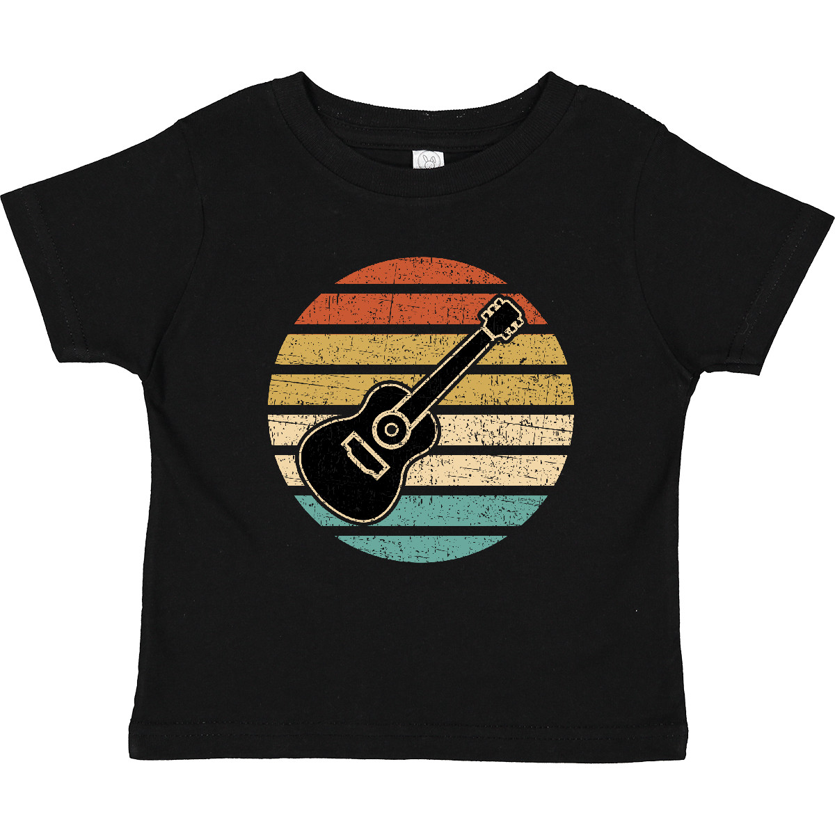 Inktastic Guitar Music For Guitarist Musician Toddler T-Shirt Instrument Vintage