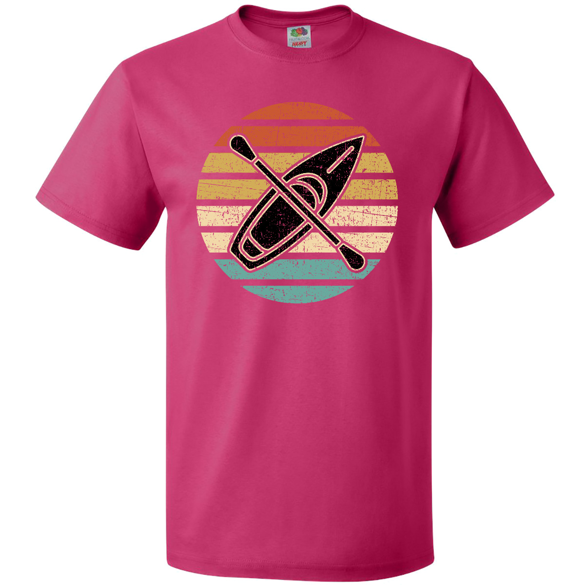 Inktastic Kayaking Retro Kayak Boating T-Shirt Recreation Vintage River Ocean
