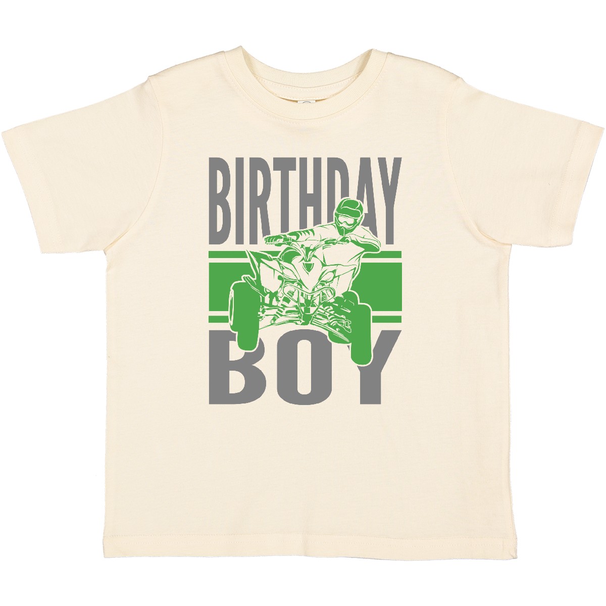 Inktastic Birthday Boy Off-Roading ATV Toddler T-Shirt All Terrain Vehicle Party - Picture 3 of 6
