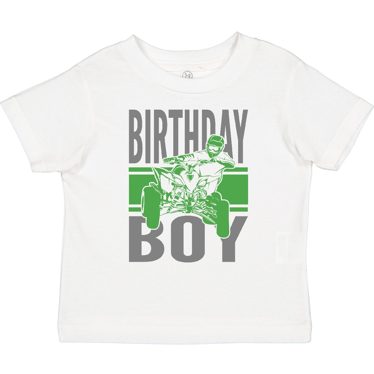 Inktastic Birthday Boy Off-Roading ATV Toddler T-Shirt All Terrain Vehicle Party - Picture 5 of 6