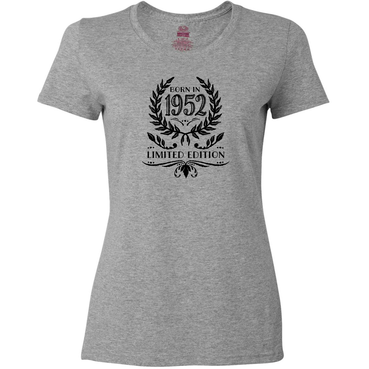 Inktastic Born In 1952 Limited Edition Women's T-Shirt Birthdays Adult Ink Style - Picture 3 of 3
