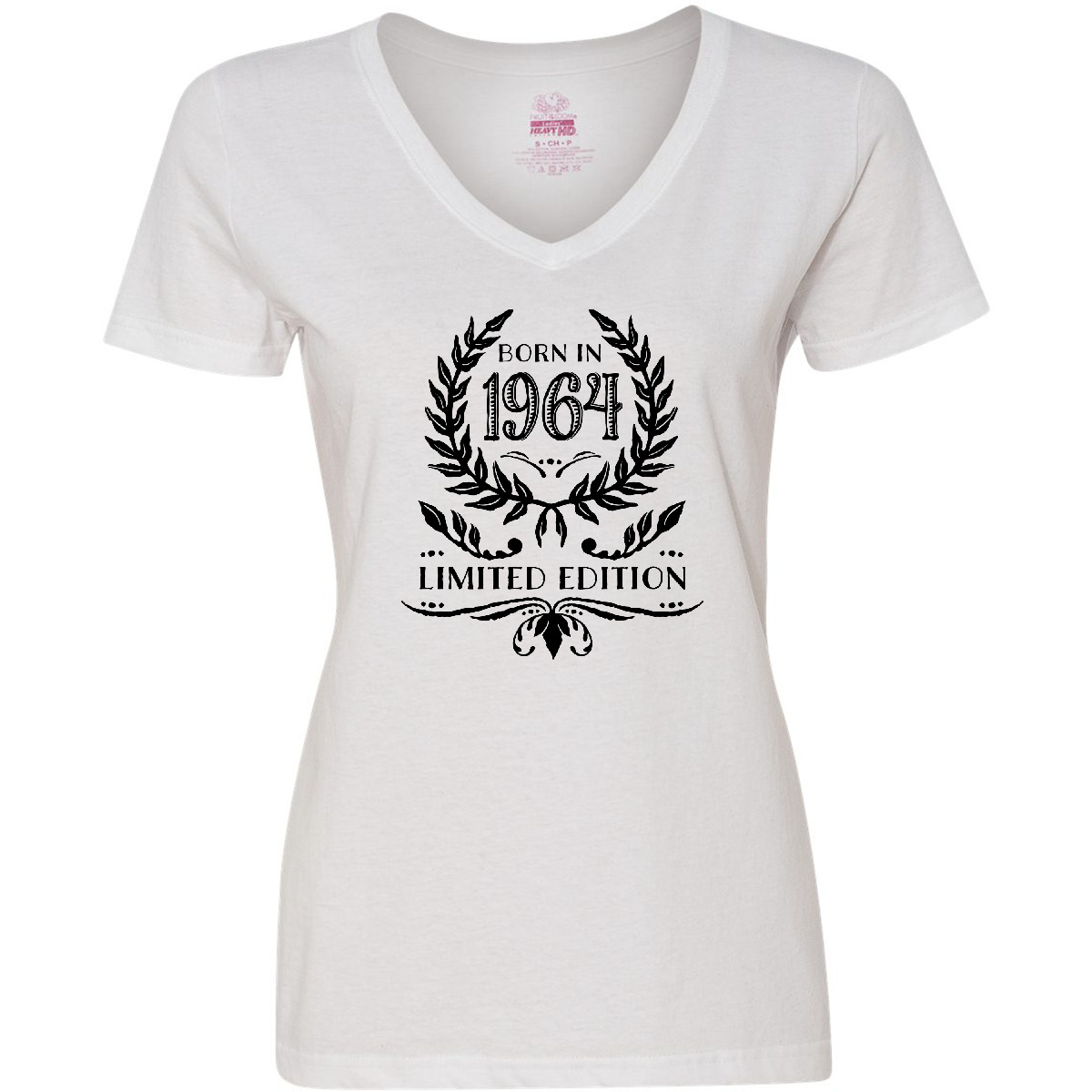 Inktastic Born In 1964 Limited Edition Women's V-Neck T-Shirt Birthdays Adult - Picture 6 of 6