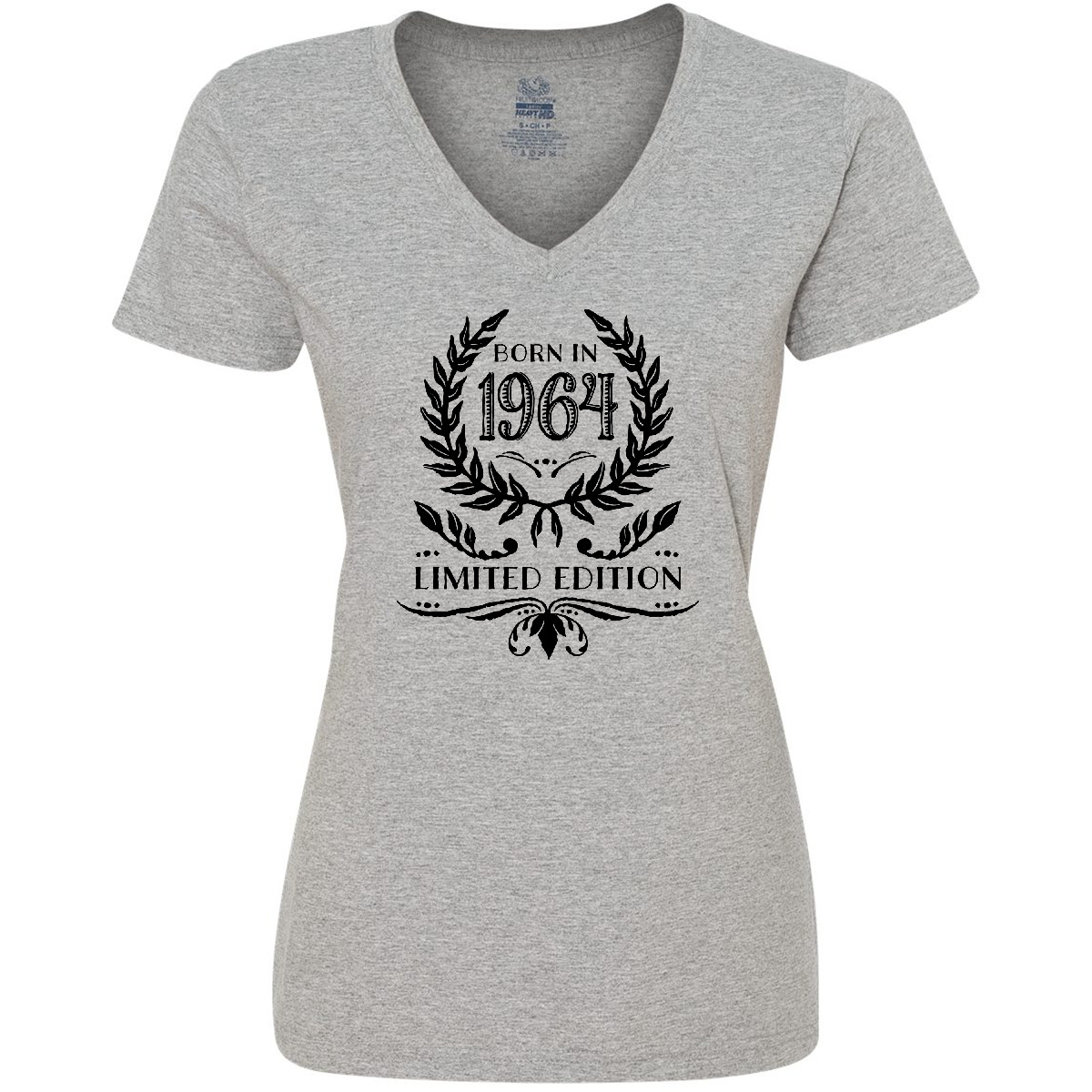 Inktastic Born In 1964 Limited Edition Women's V-Neck T-Shirt Birthdays Adult - Picture 3 of 6