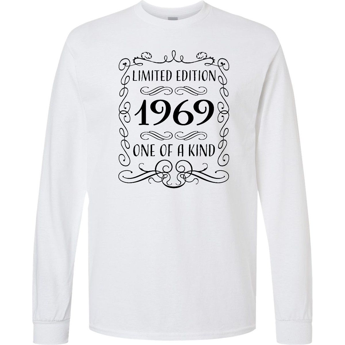 Inktastic Limited Edition 1969 One Of A Kind Long Sleeve T-Shirt Birthdays Birth