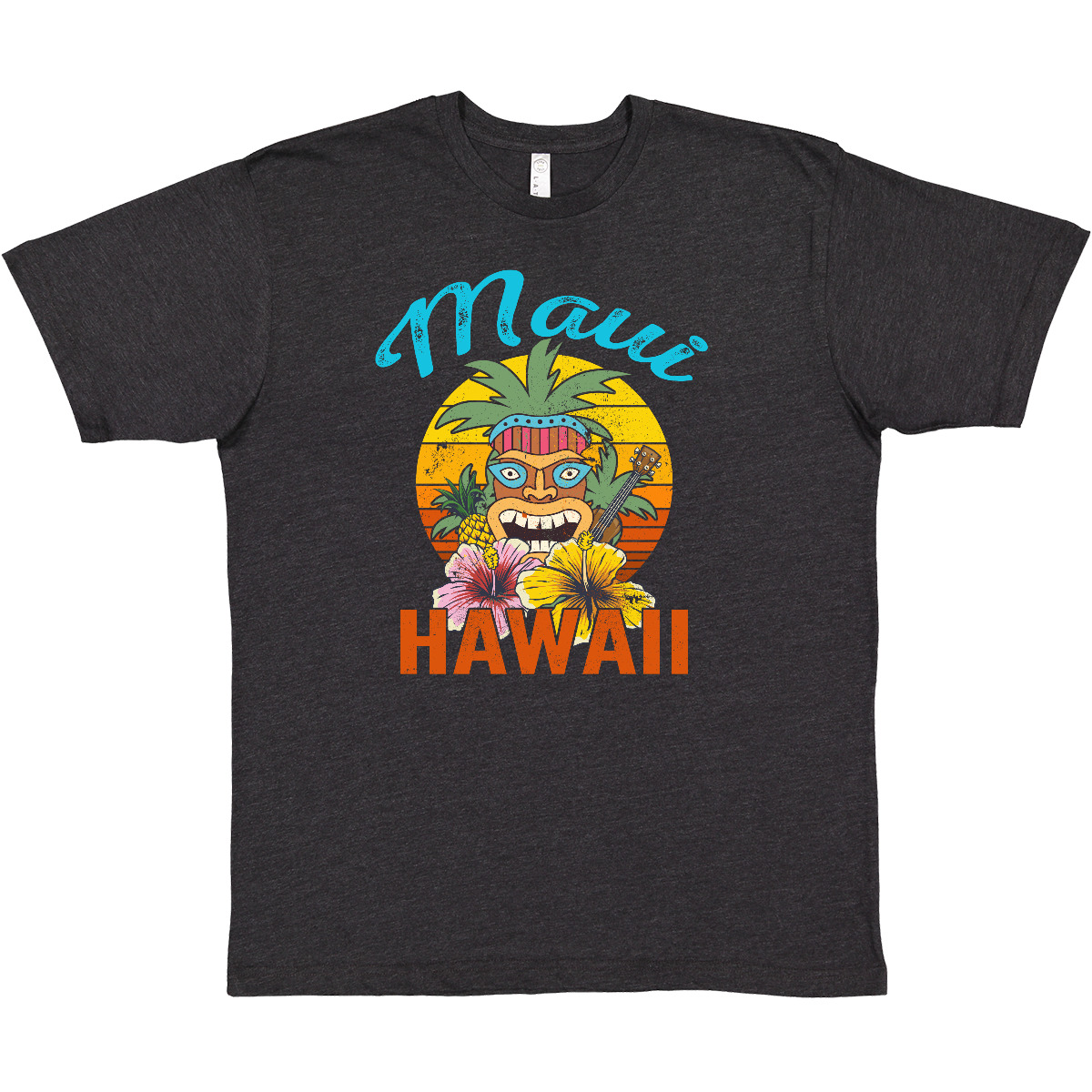 Inktastic Maui Hawaii Vacation Tiki T-Shirt Trip Travel Apparel Distressed Mens - Picture 8 of 9