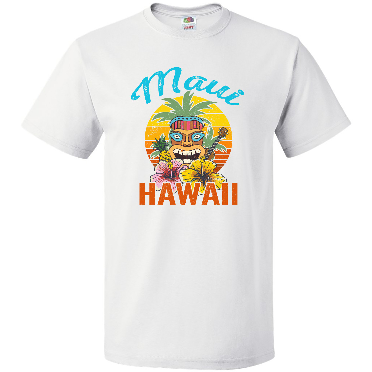 Inktastic Maui Hawaii Vacation Tiki T-Shirt Trip Travel Apparel Distressed Mens - Picture 9 of 9