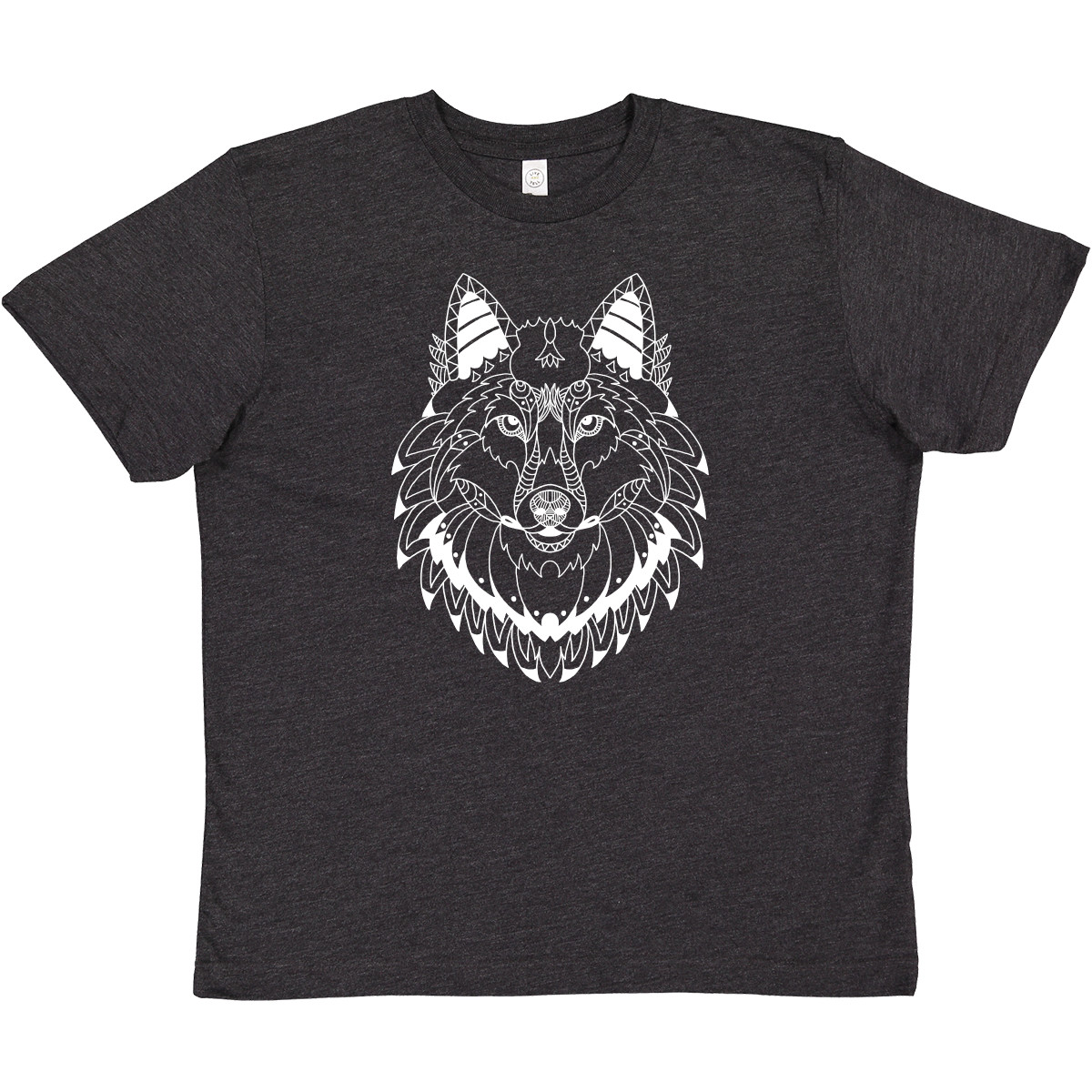 Inktastic Tribal Wolf Head Youth T-Shirt Animals Animal Wild Forest Life Tribe - Picture 8 of 10