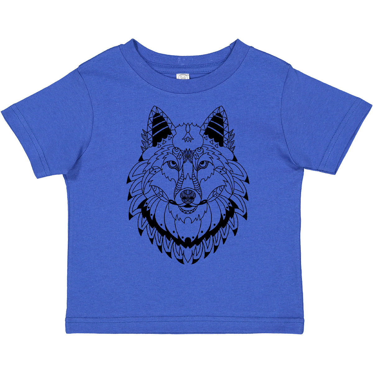Inktastic Tribal Wolfskopf Kleinkind T-Shirt Tiere Tier Wild Wald Leben Stamm - Bild 7 von 10