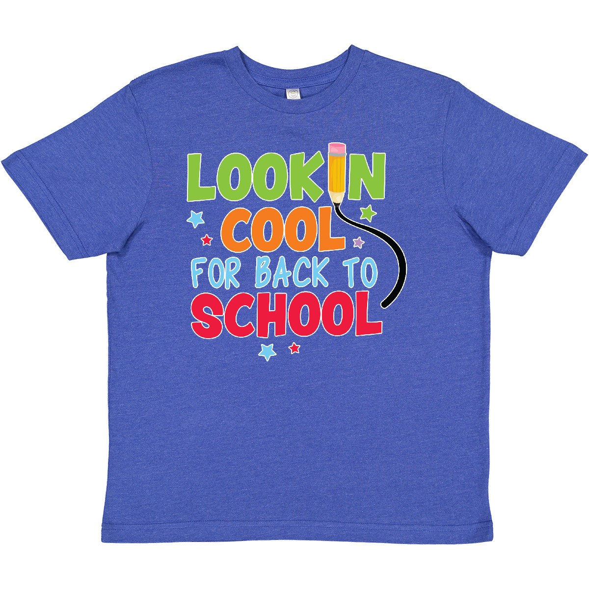 Inktastic Lookin Cool For Back To School Youth T-Shirt Class Pencil Stars 1st As - Picture 8 of 9