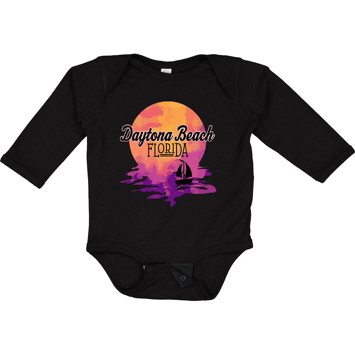 Inktastic Daytona Beach Florida Sunset Long Sleeve Creeper Travel