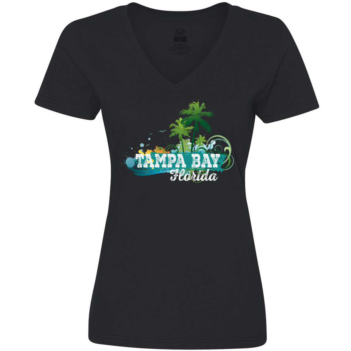 Inktastic Tampa Bay Florida Beach Trip Women's V-Neck T-Shirt Travel Vacation - Picture 2 of 3