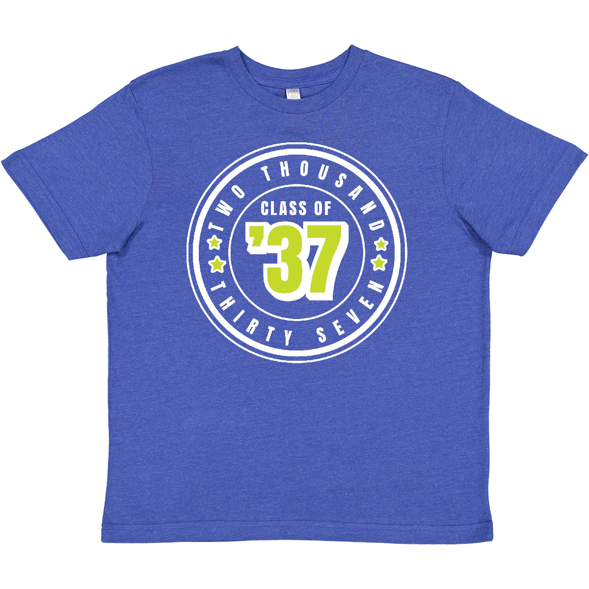 Inktastic Class Of 2037 In White Circle With Stars Youth T-Shirt College High As - Picture 7 of 7