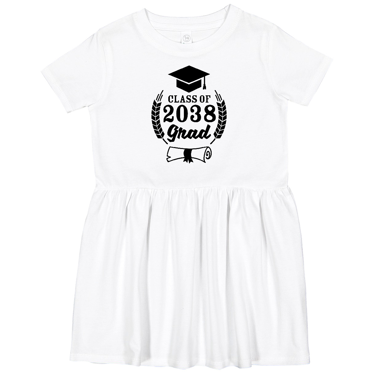slim fit dress slacks Child Matte White Graduation Cap & Gown