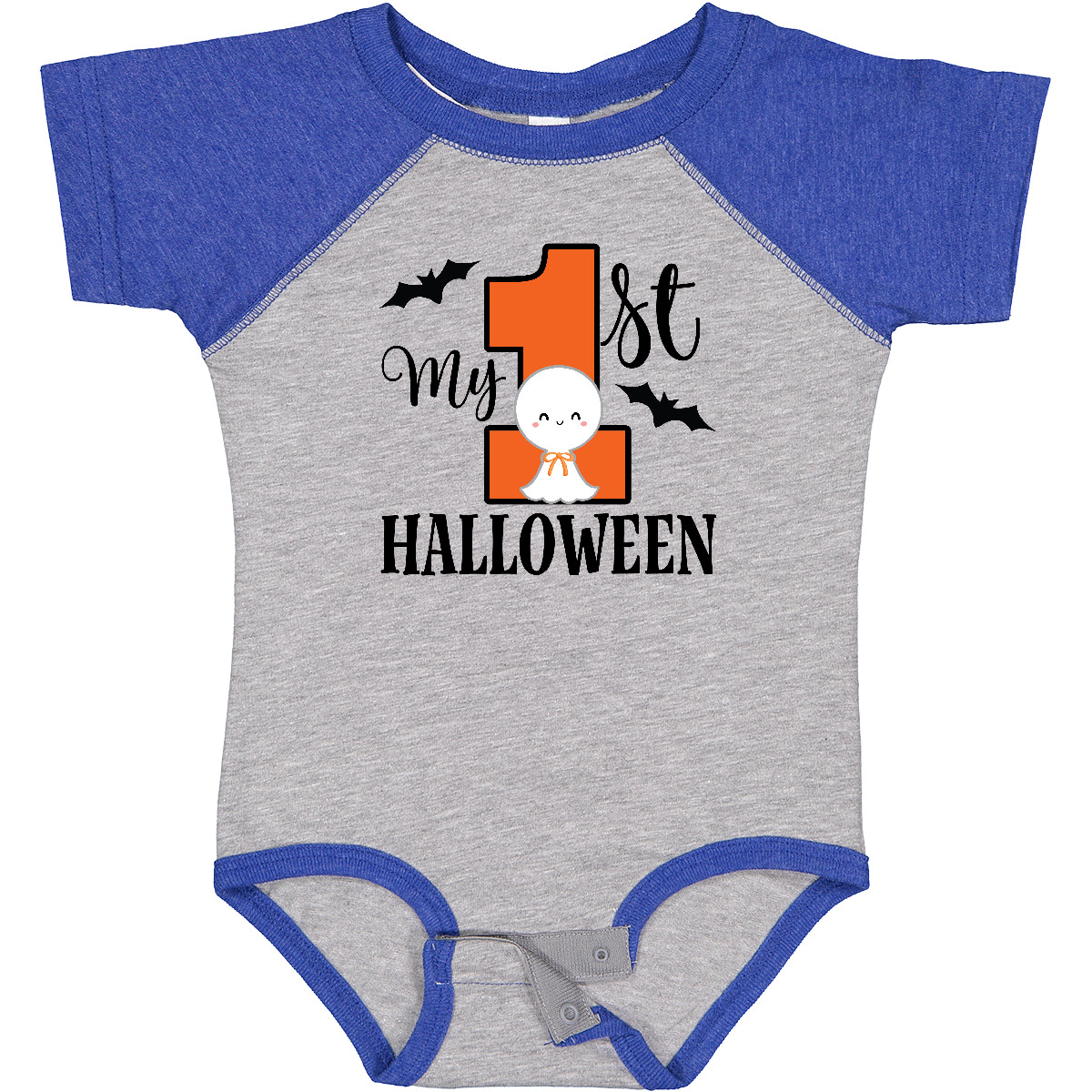 Inktastic First Halloween Baby Outfit Infant Creeper Babys Bat Holiday One-piece - Picture 4 of 8
