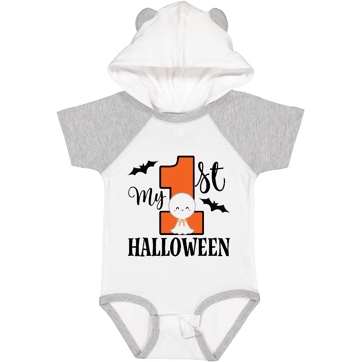 Inktastic First Halloween Baby Outfit Infant Creeper Babys Bat Holiday One-piece - Picture 8 of 8