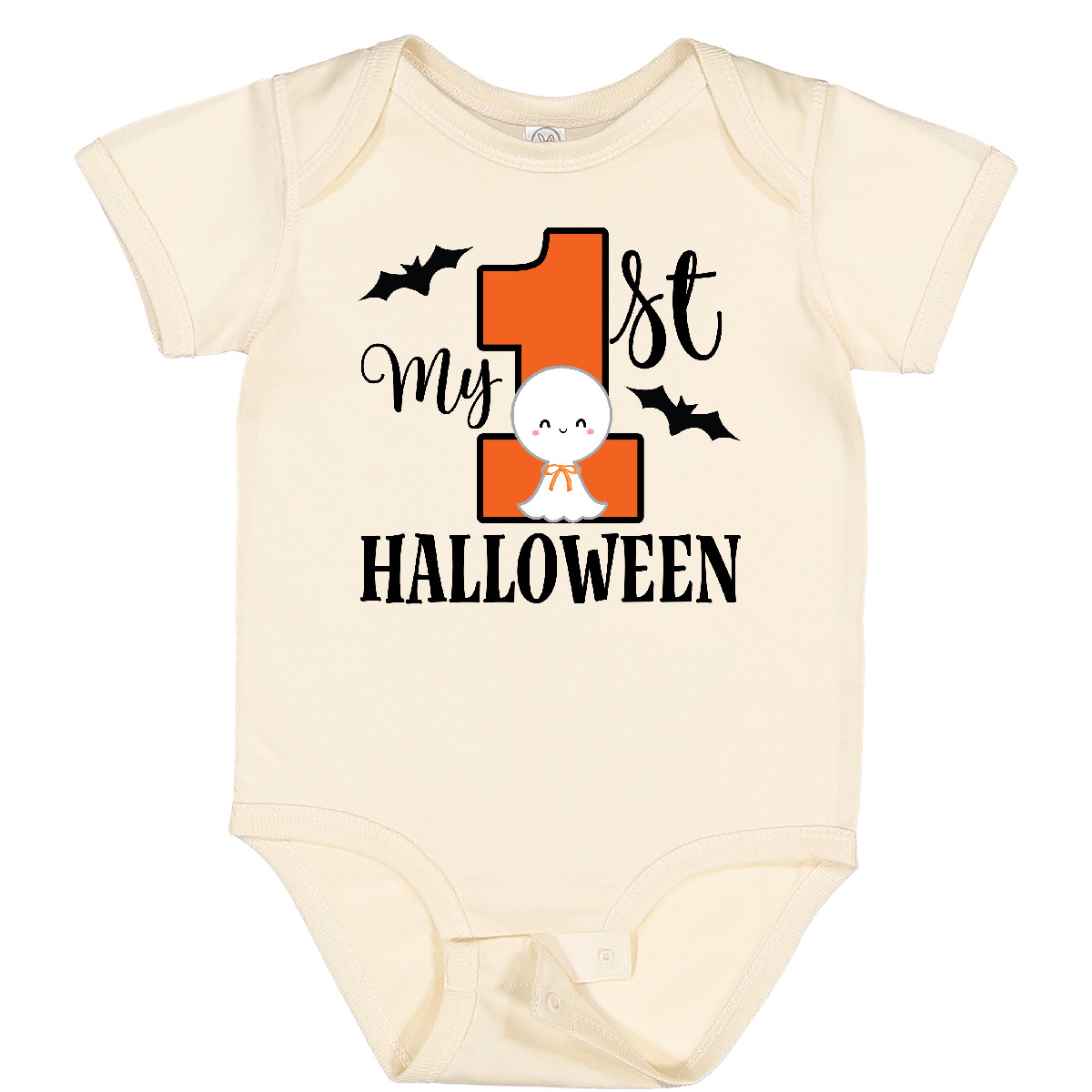 Inktastic First Halloween Baby Outfit Infant Creeper Babys Bat Holiday One-piece - Picture 6 of 8
