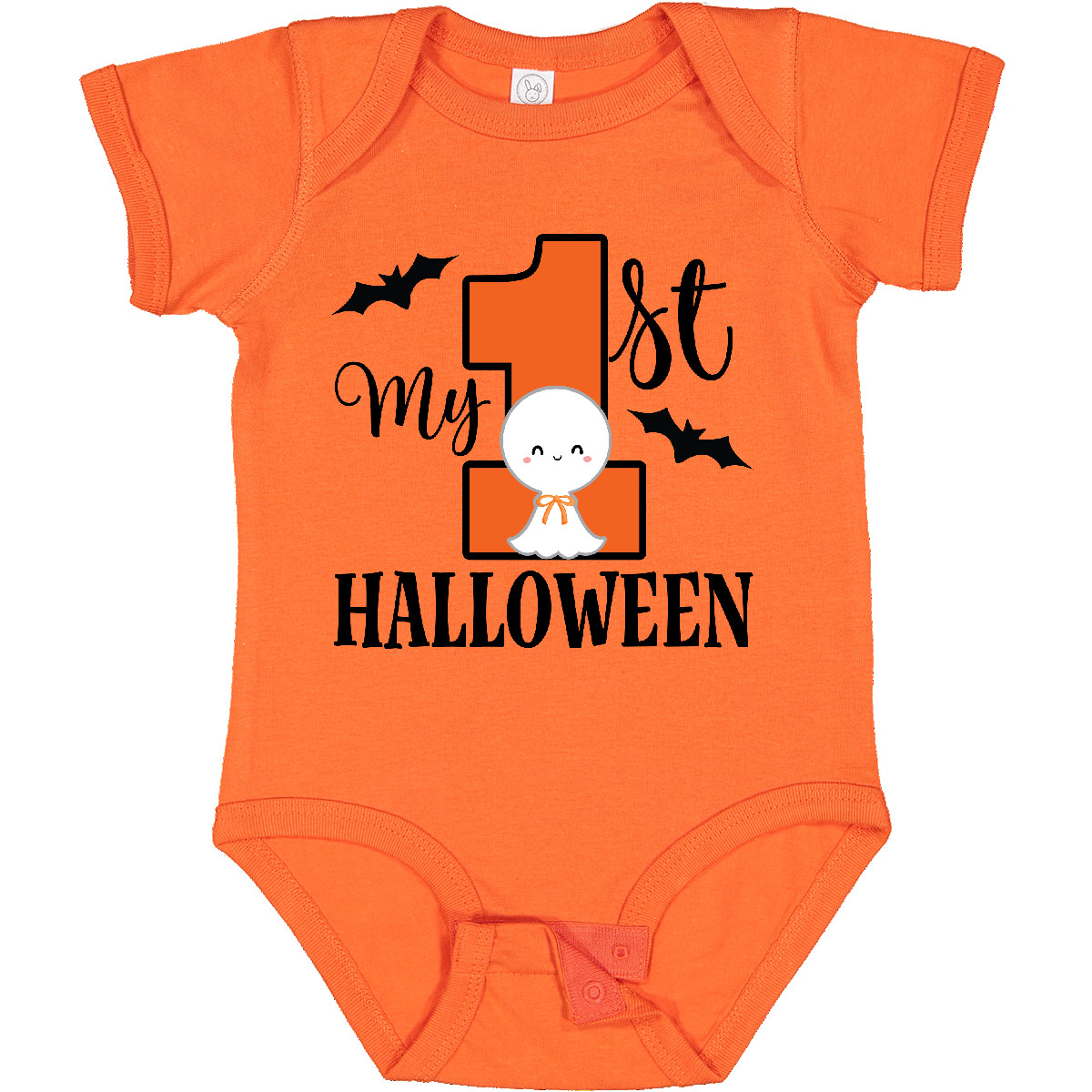 Inktastic First Halloween Baby Outfit Infant Creeper Babys Bat Holiday One-piece - Picture 7 of 8