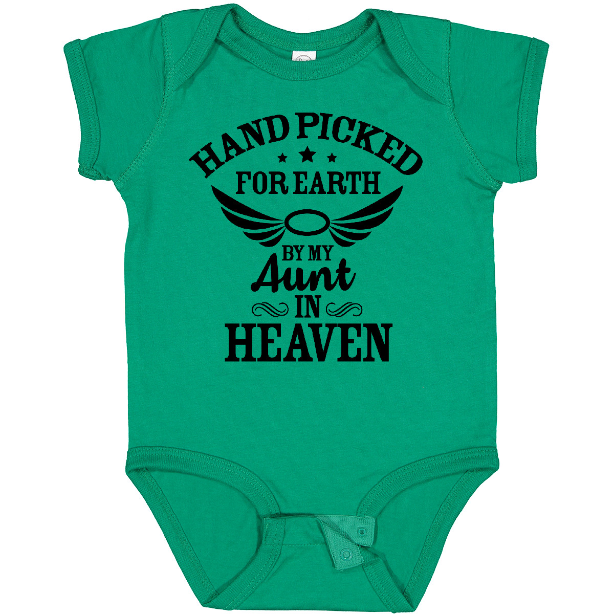 Inktastic Handpicked For Earth By My Aunt In Heaven With Angel Baby Body - Bild 12 von 25