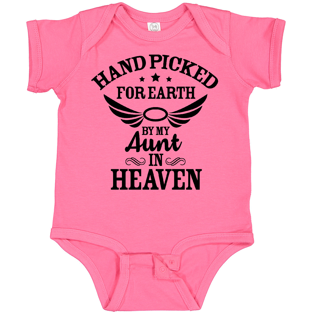 Inktastic Handpicked For Earth By My Aunt In Heaven With Angel Baby Body - Bild 11 von 25