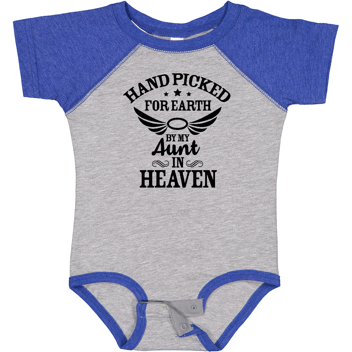 Inktastic Handpicked For Earth By My Aunt In Heaven With Angel Baby Body - Bild 10 von 25
