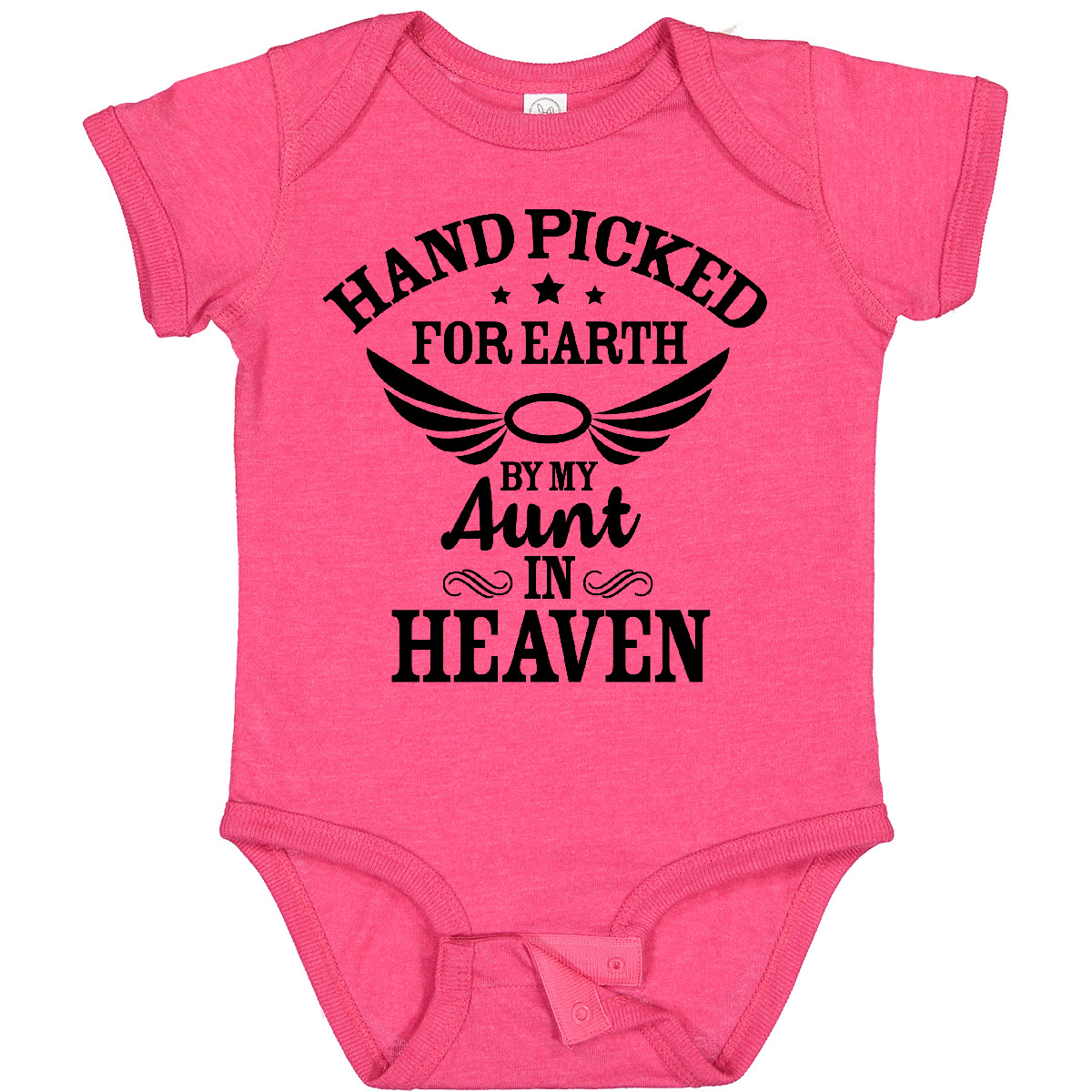 Inktastic Handpicked For Earth By My Aunt In Heaven With Angel Baby Body - Bild 23 von 25