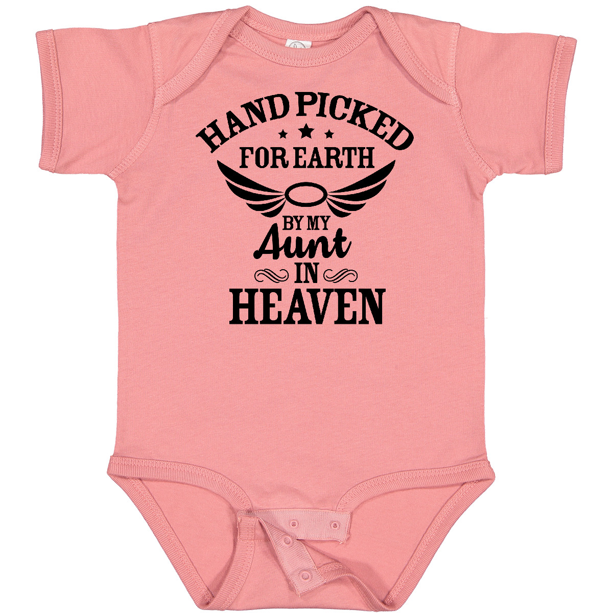 Inktastic Handpicked For Earth By My Aunt In Heaven With Angel Baby Body - Bild 14 von 25
